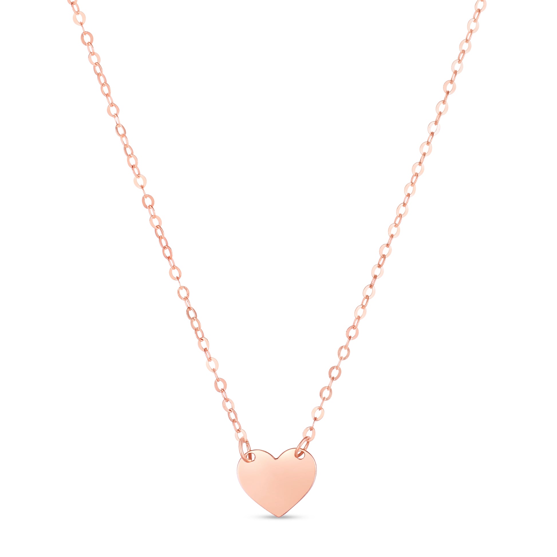 Royal Chain 14K Pink Mini Heart Pendant PRC13629