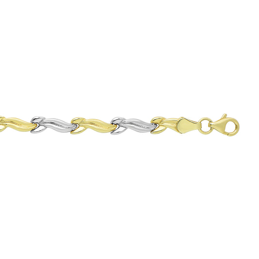 Royal Chain 14K Two-tone Gold Stampato Bracelet PVB208