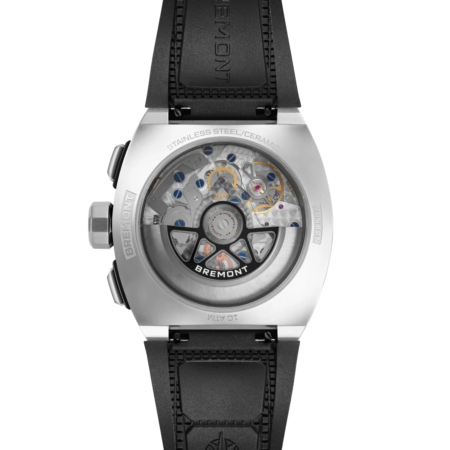 Bremont Supernova 41mm Chronograph Rubber Strap SN41-CHR-SS-BK-R-S