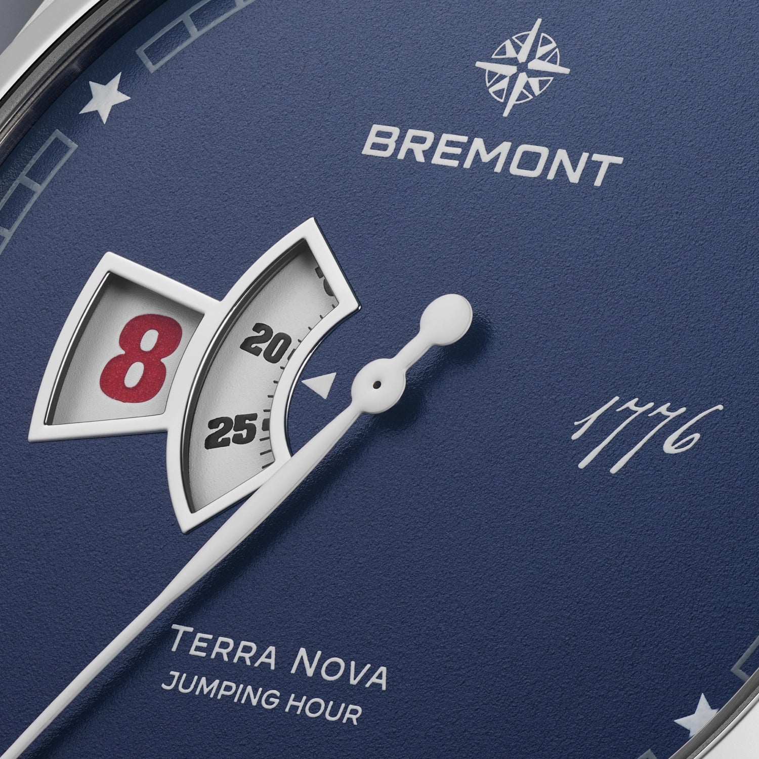 Bremont Terra Nova 40.5mm Jumping Hour 1776 Bracelet TN40-JH-SS-BL-1776-B
