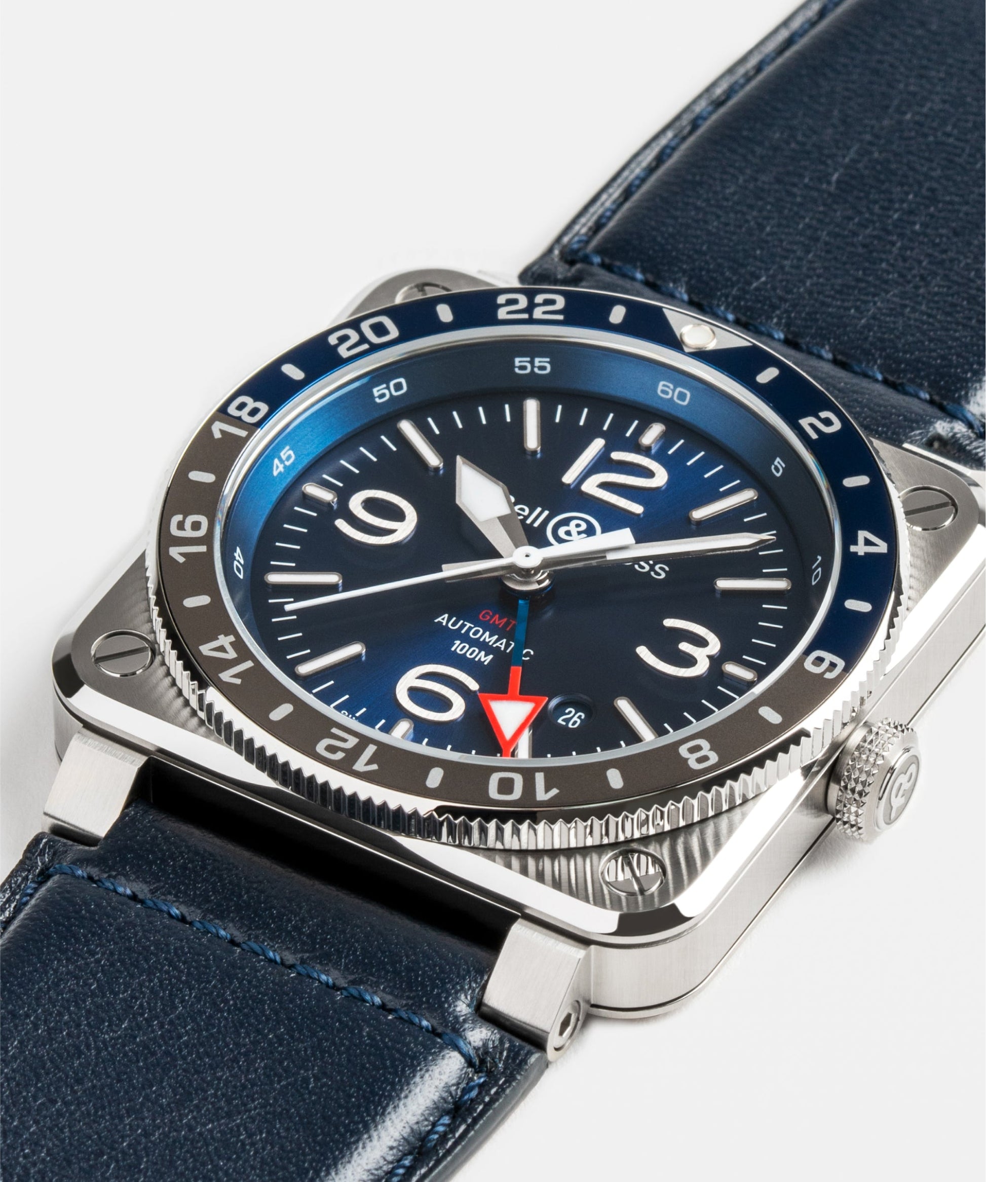 Bell & Ross BR-03 GMT Blue 42 MM BR0393-BL-ST/SCA