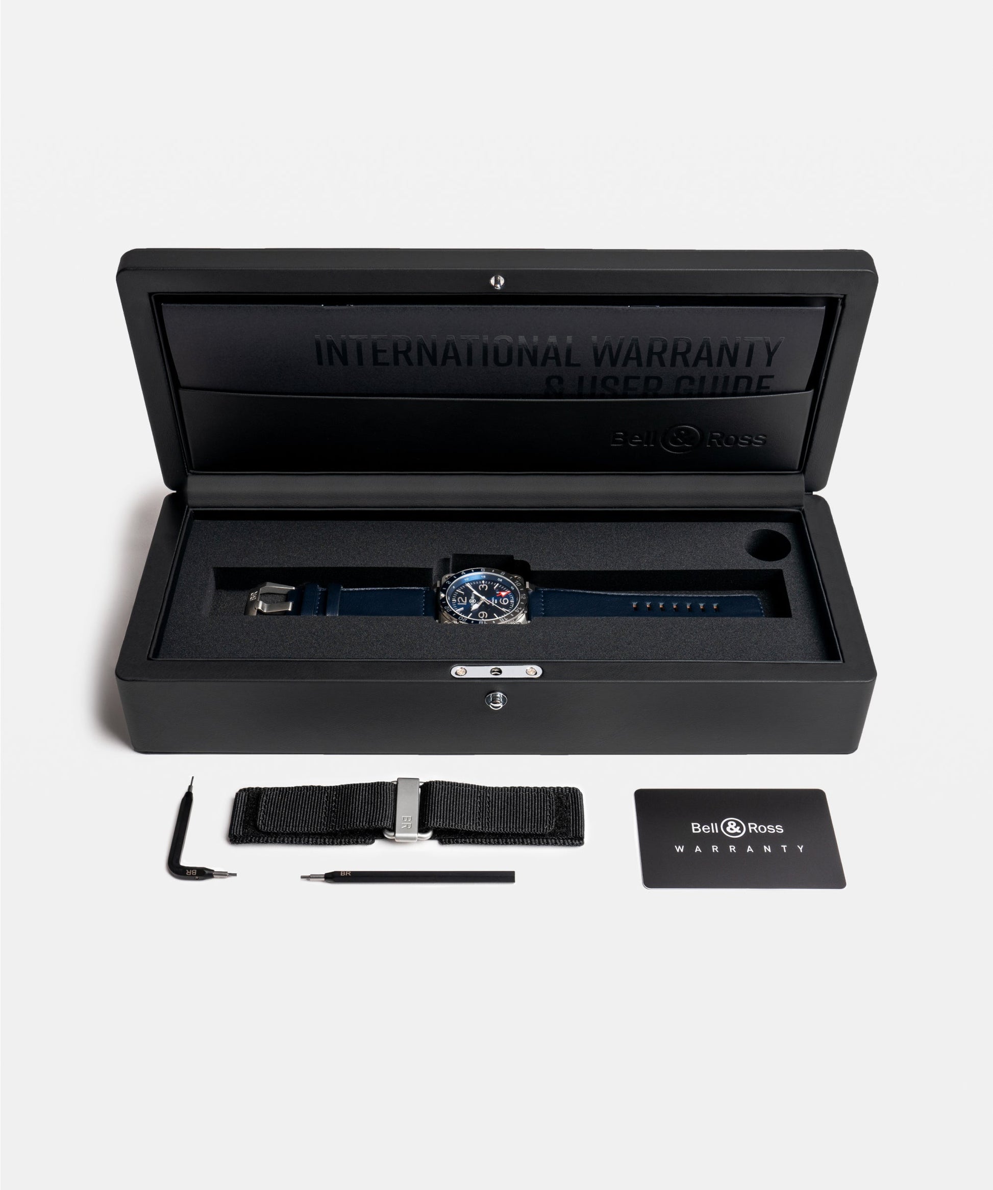 Bell & Ross BR-03 GMT Blue 42 MM BR0393-BL-ST/SCA