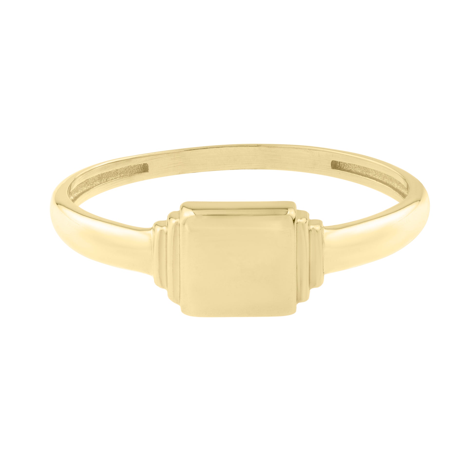 Royal Chain 14K Mini Signet Ring R10068