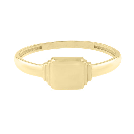 Royal Chain 14K Mini Signet Ring R10068