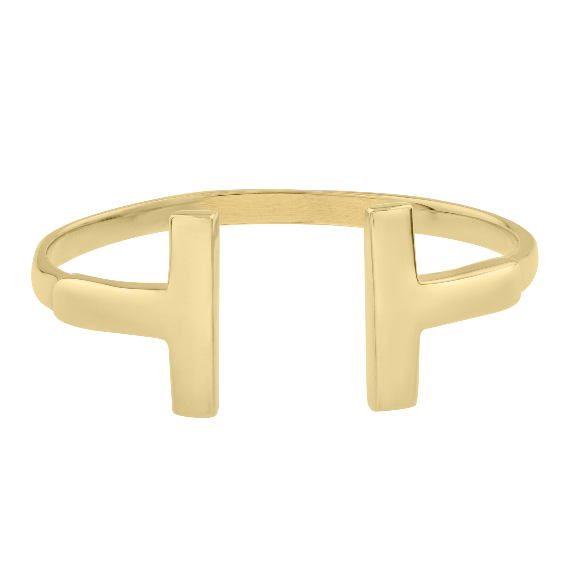 Royal Chain 14K T-Bar Ring R10069