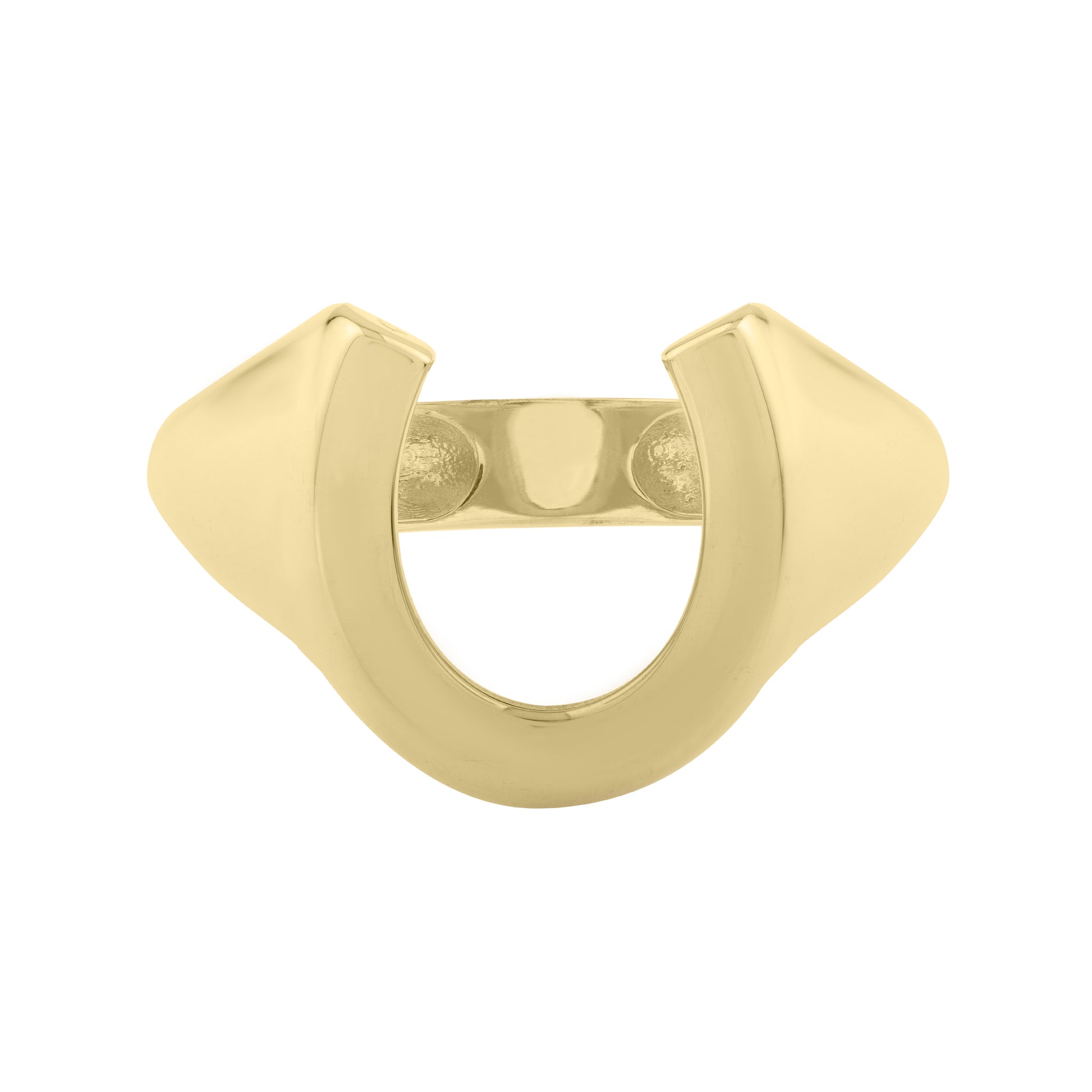 Royal Chain 14K Horseshoe Ring R10129