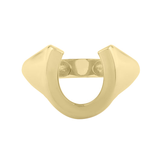 Royal Chain 14K Horseshoe Ring R10129