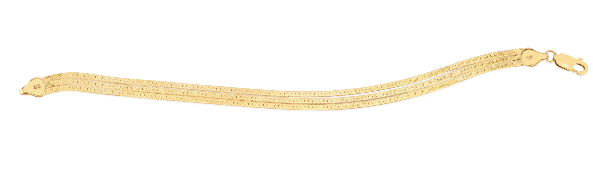 Royal Chain 14K Multi-strand Herringbone Necklace RC13333