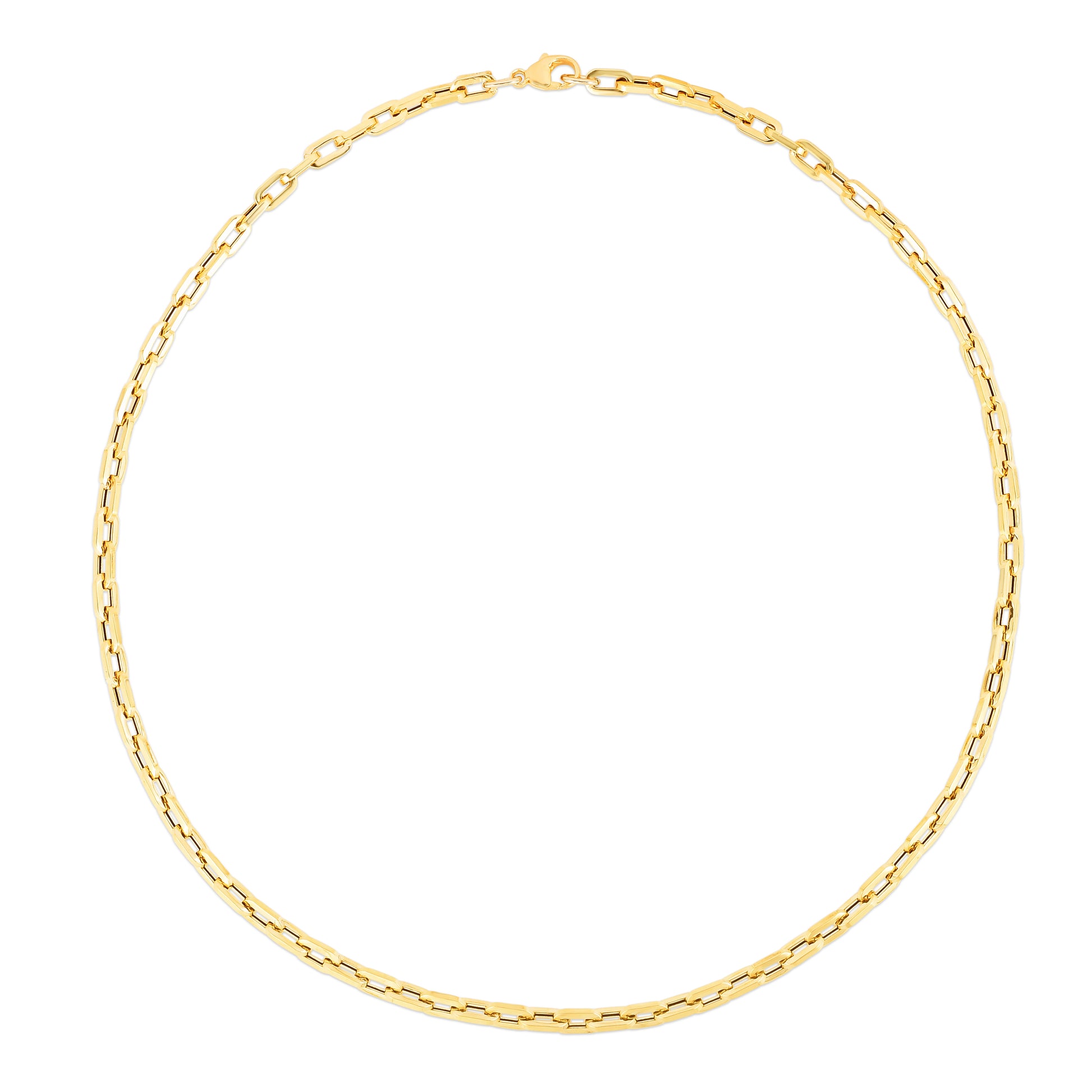 Royal Chain 14K Corto Link Paperclip Chain Necklace RC13350