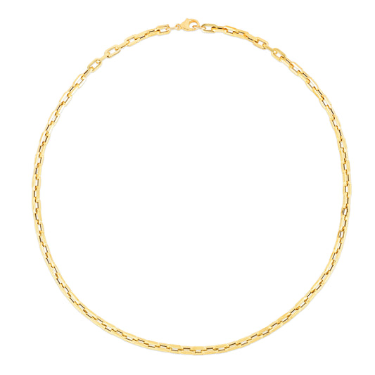 Royal Chain 14K Corto Link Paperclip Chain Necklace RC13350