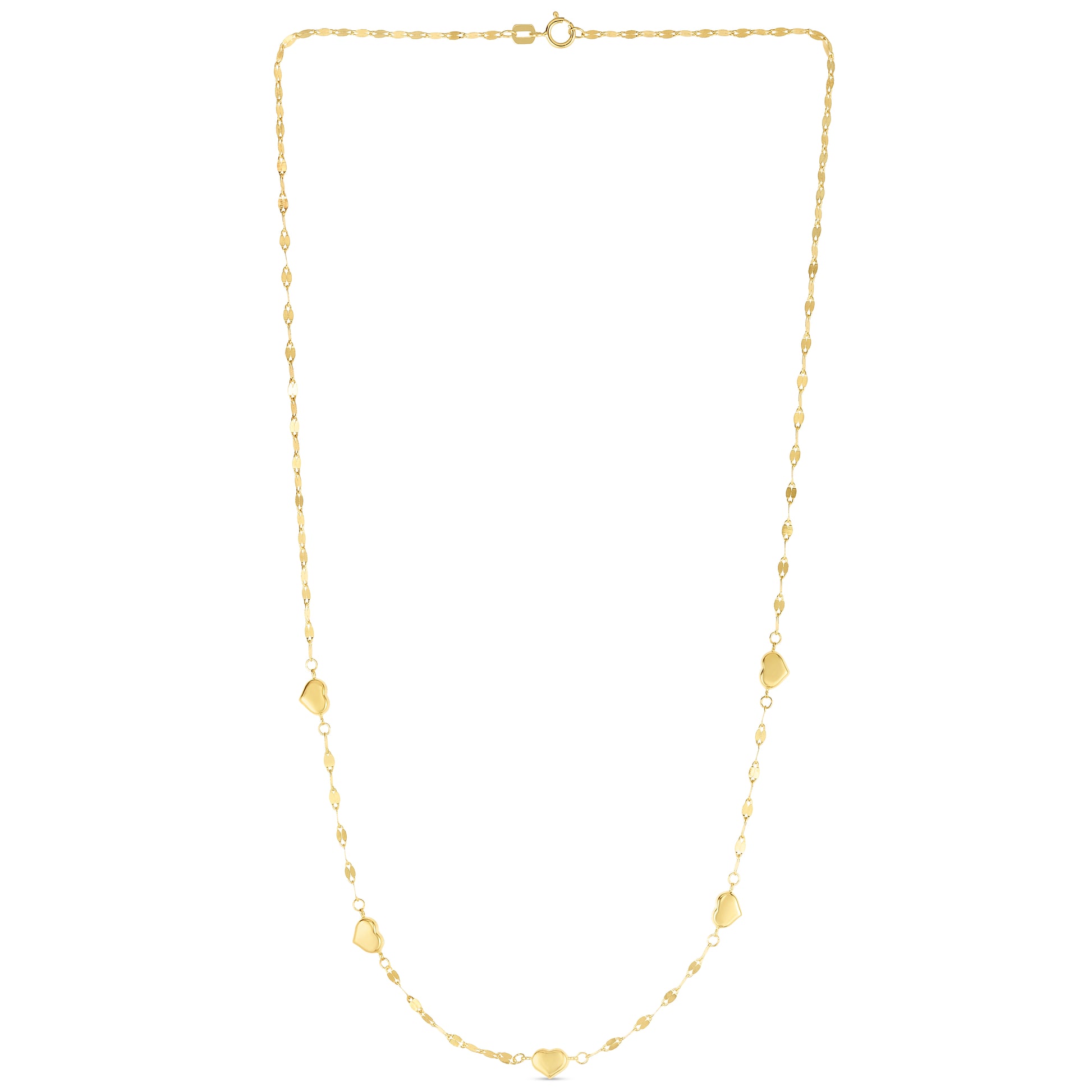 Royal Chain 14K Heart Station Necklace RC13382