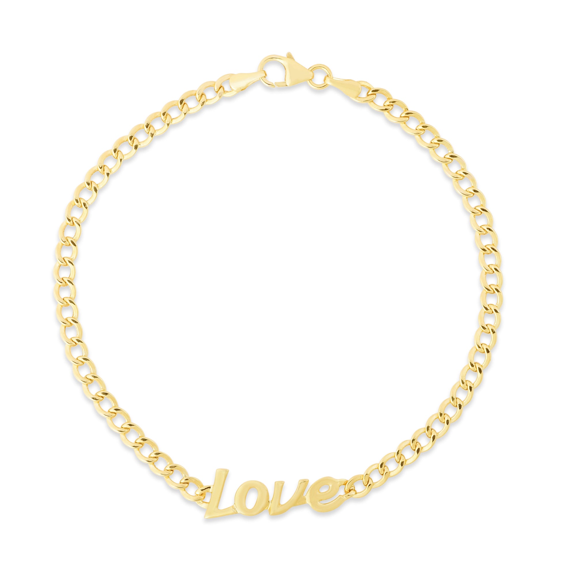 Royal Chain 14K Love Curb Bracelet RC13401
