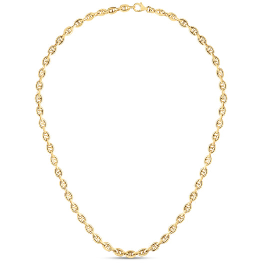 Royal Chain 14K Puffed 5.4mm Mariner Necklace RC13984