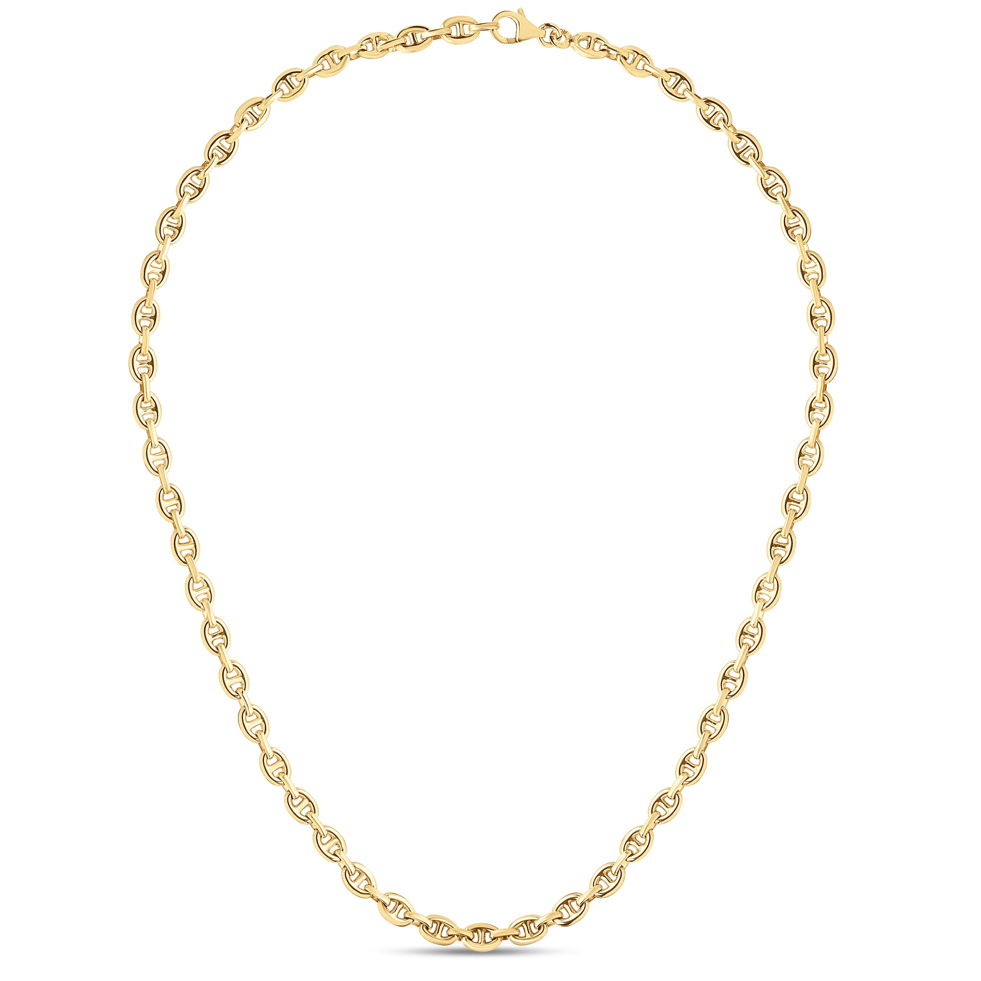 Royal Chain 14K Puffed 5.4mm Mariner Bracelet RC13984