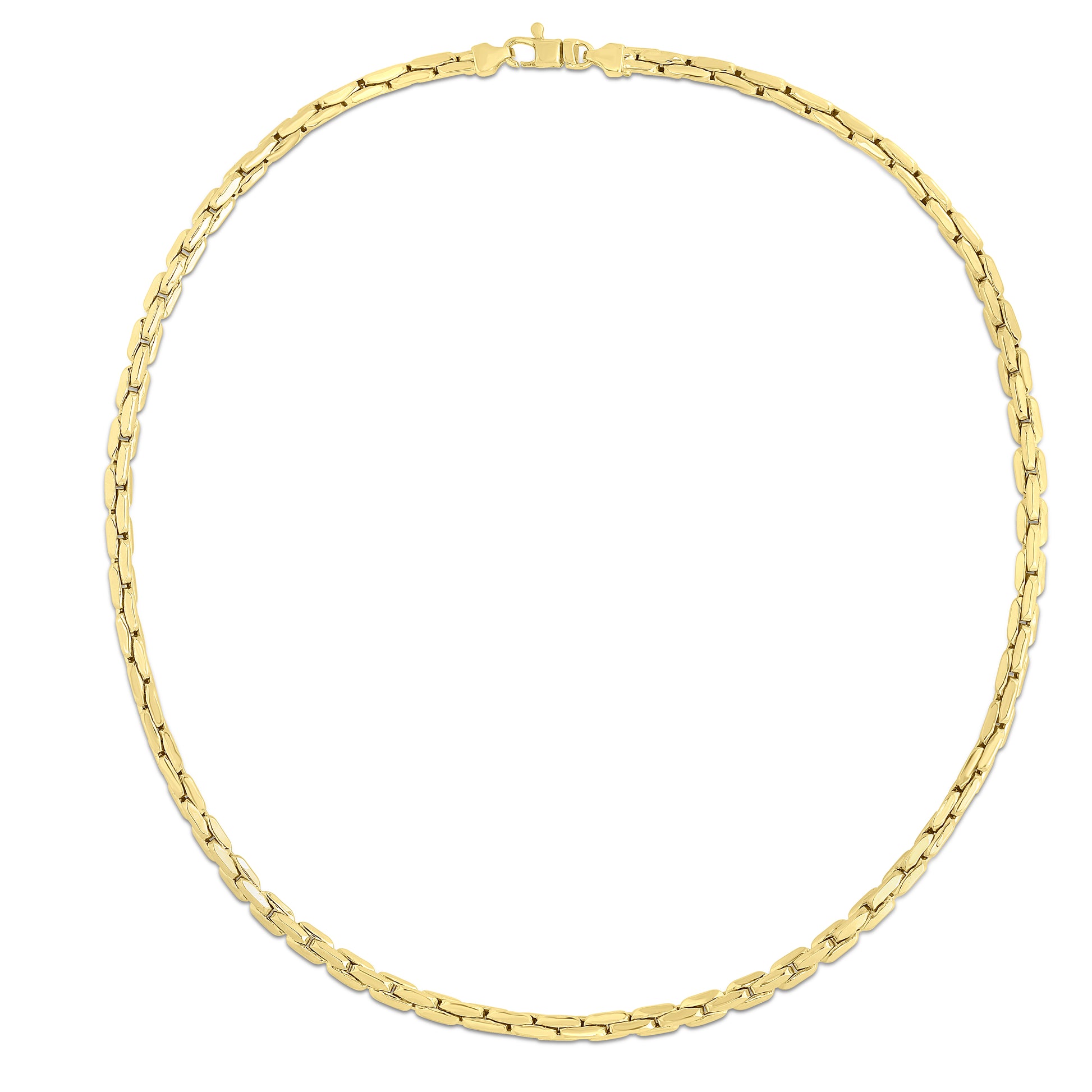 Royal Chain 14K Gold Compressed Cable Link Necklace RC14298