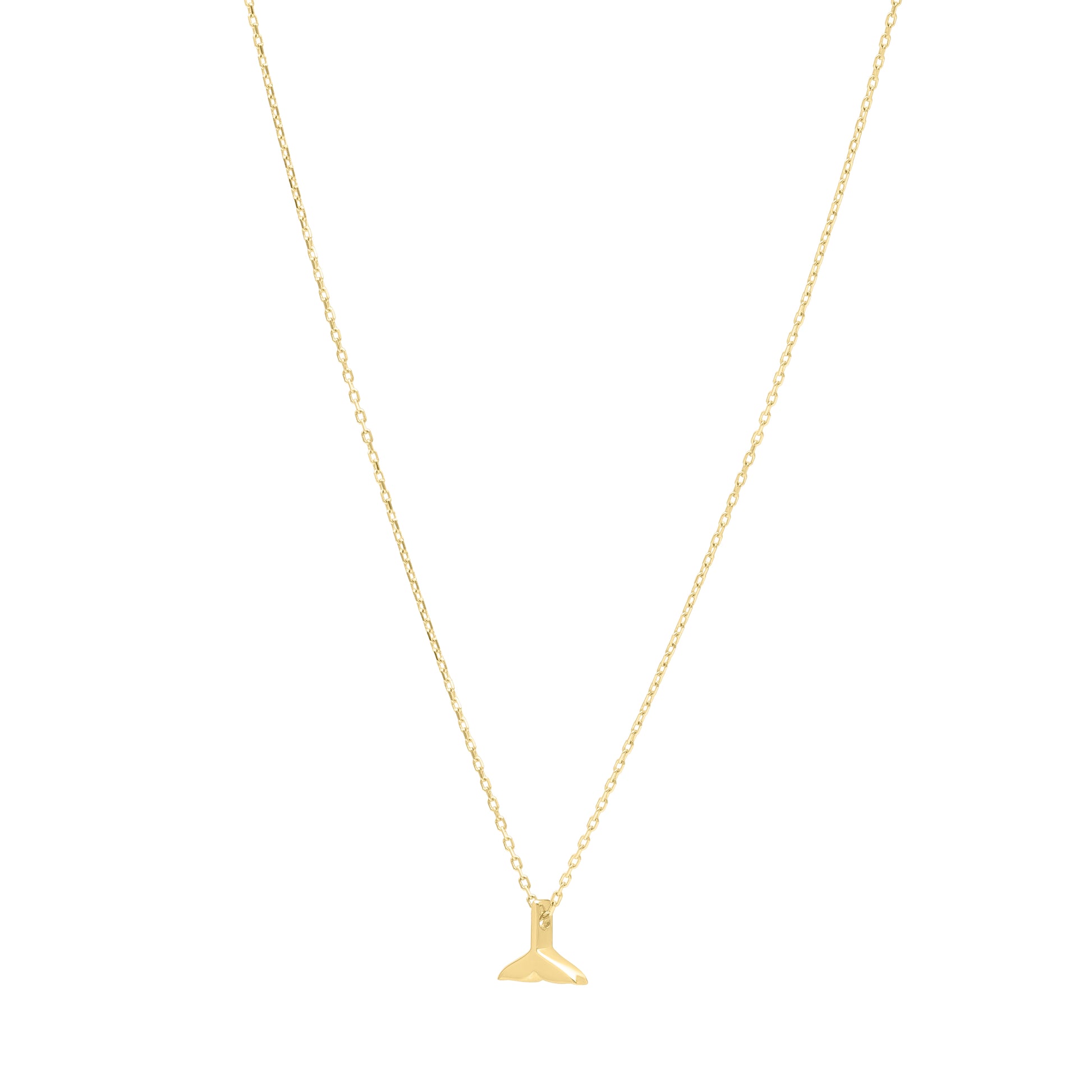 Royal Chain 14K Whale Tail Necklace RC14807