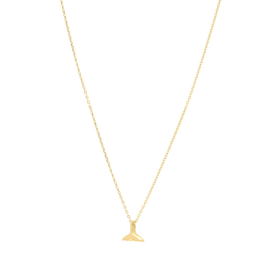 Royal Chain 14K Whale Tail Necklace RC14807