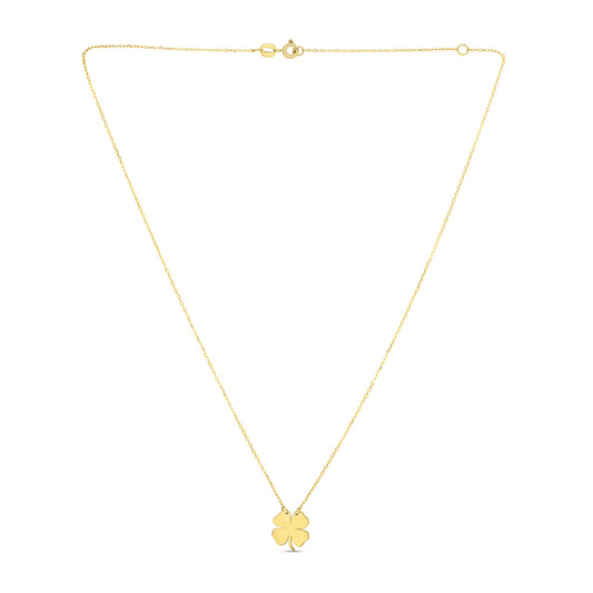Royal Chain 14K Gold Clover Necklace RC1743