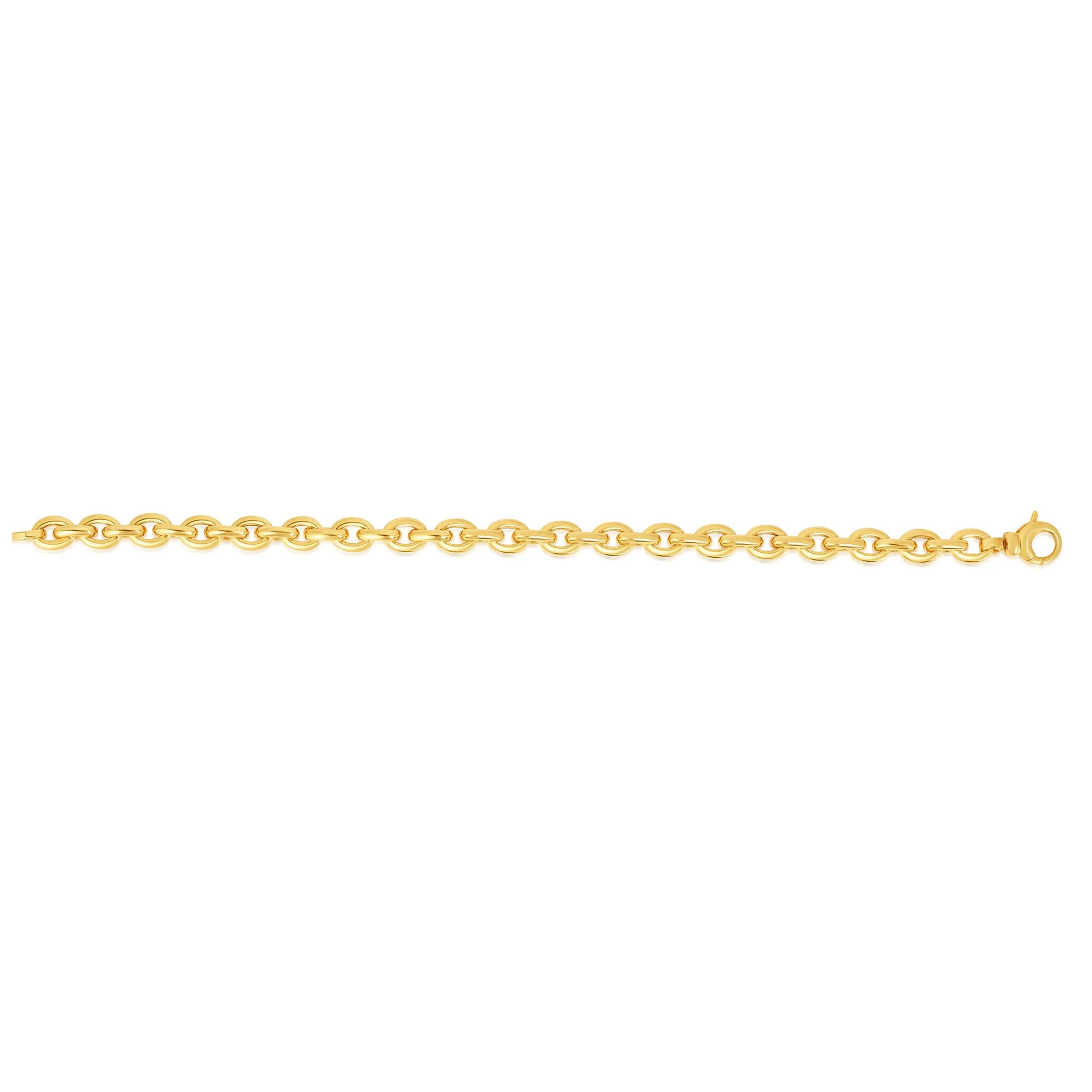 Royal Chain 14K Gold Polished Oval Rolo Inspired Link Chain RC1873