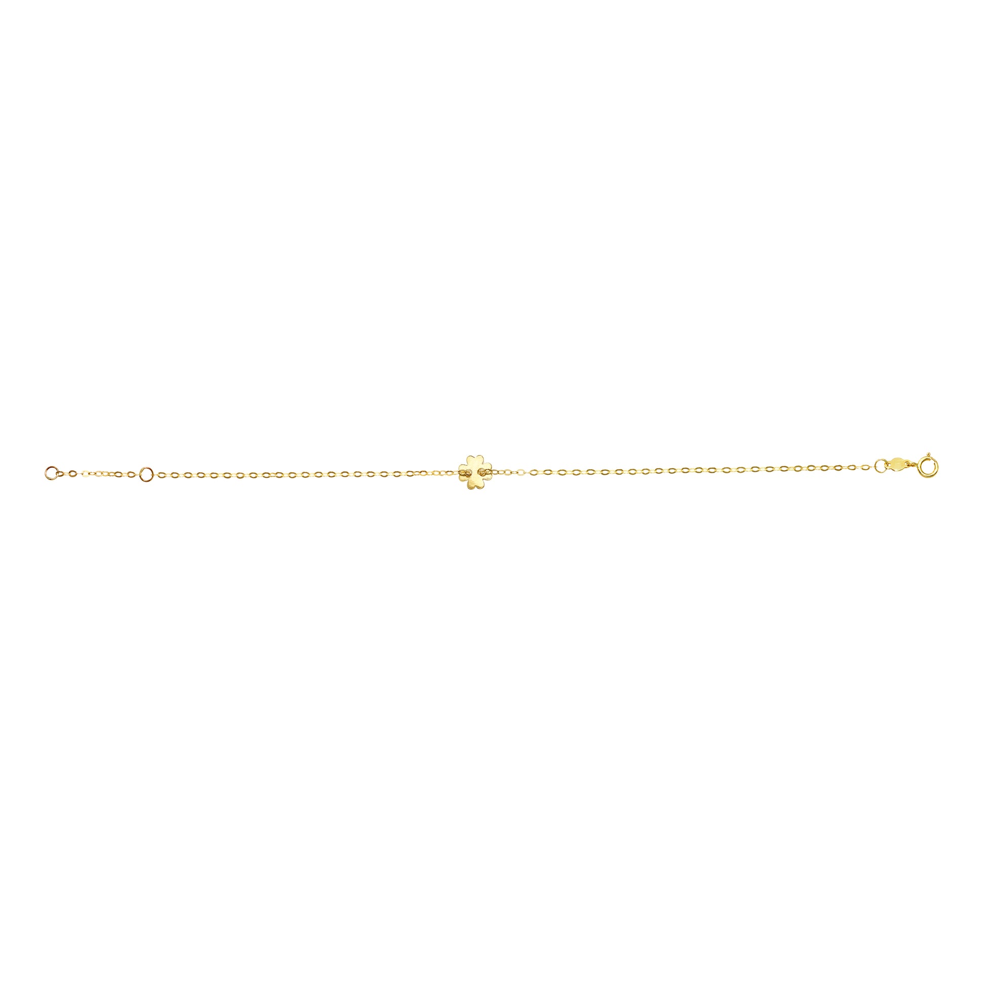 Royal Chain 14K Gold Clover Bracelet RC6977