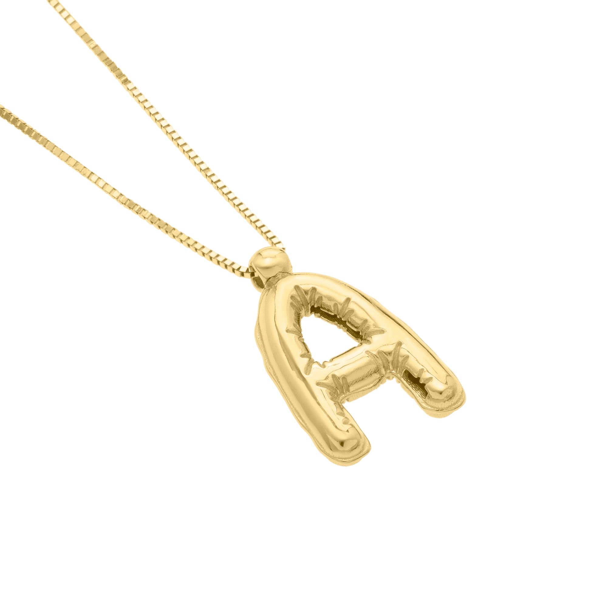 Royal Chain 14K Helium Initial A Pendant RCA15461