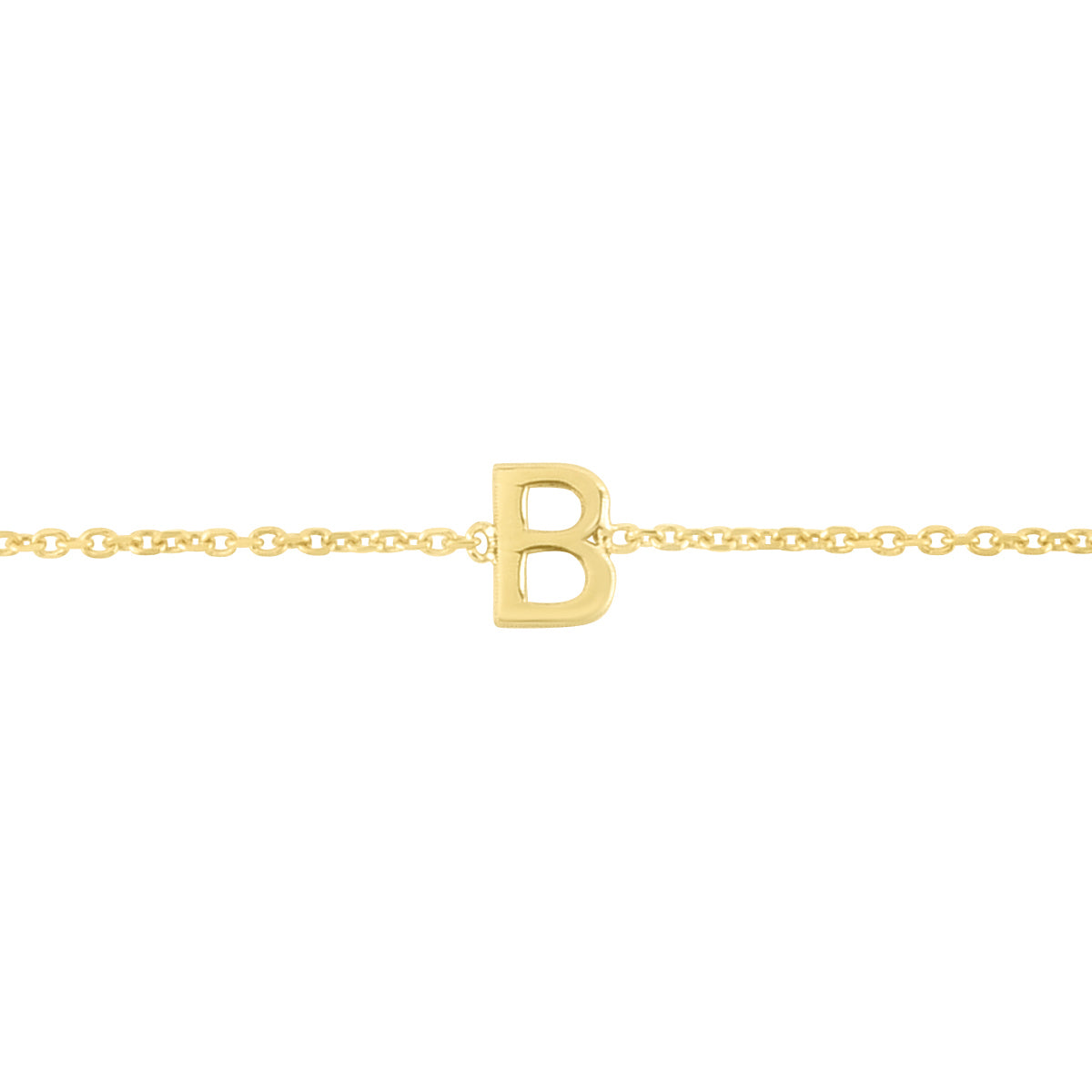 Royal Chain 14K Mini Initial B Necklace RCB13324