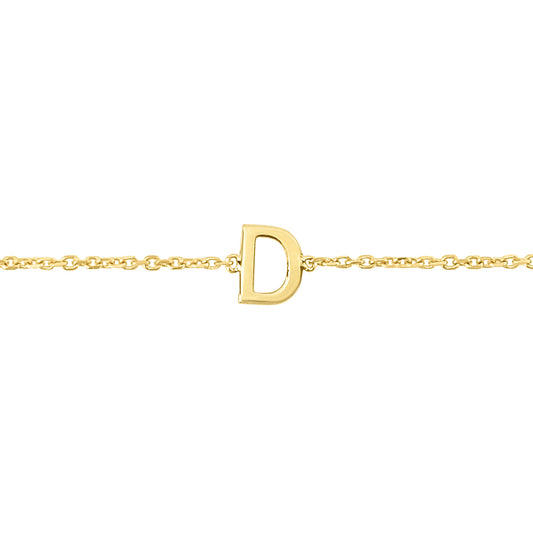 Royal Chain 14K Mini Initial D Necklace RCD13324