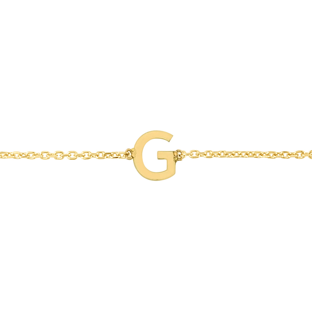 Royal Chain 14K Mini Initial G Necklace RCG13324