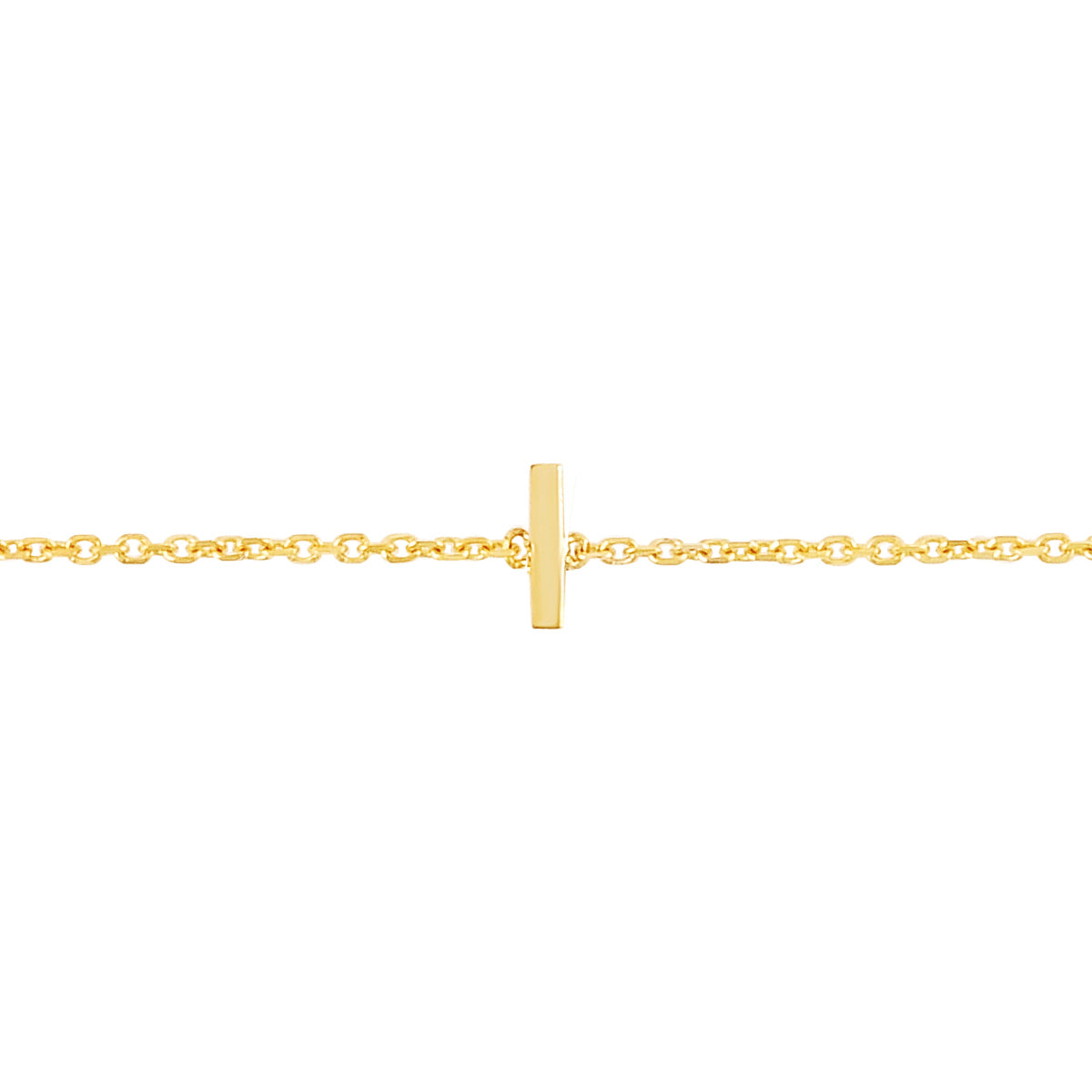 Royal Chain 14K Mini Initial I Necklace RCI13324