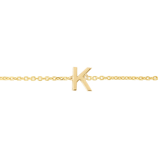 Royal Chain 14K Mini Initial K Necklace RCK13324