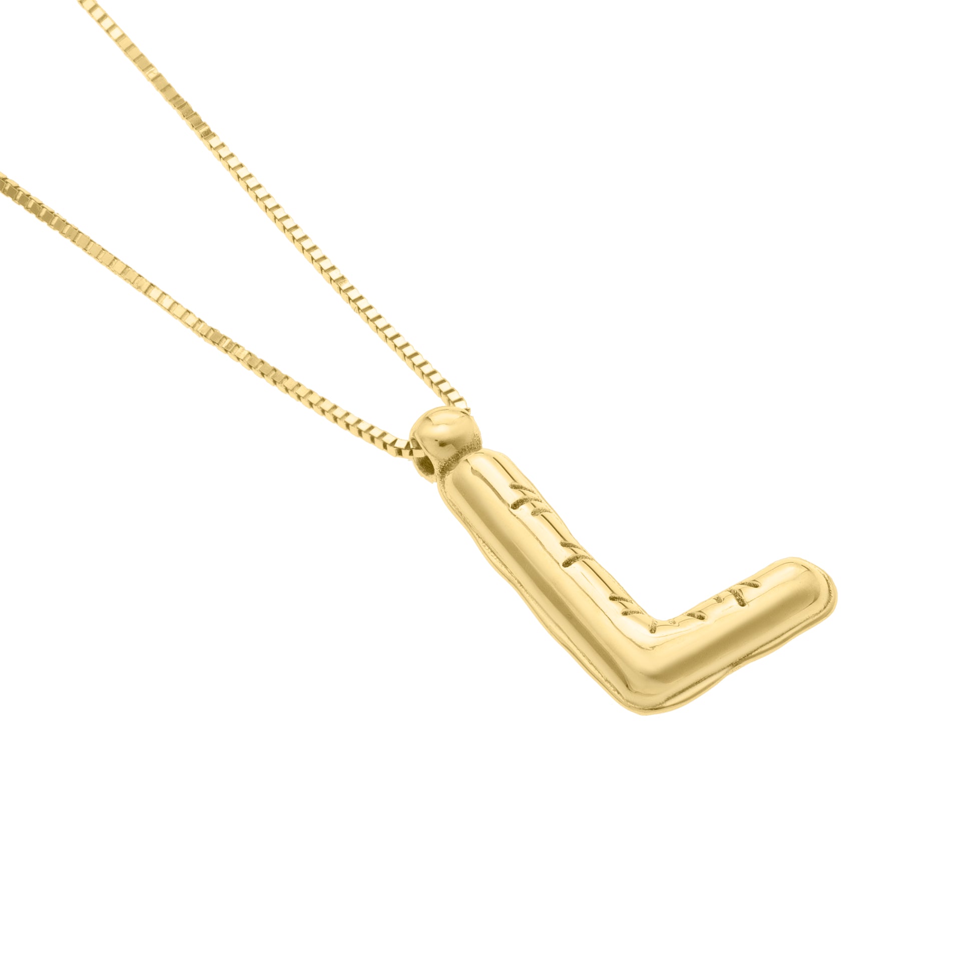 Royal Chain 14K Helium Initial L Pendant RCL15461