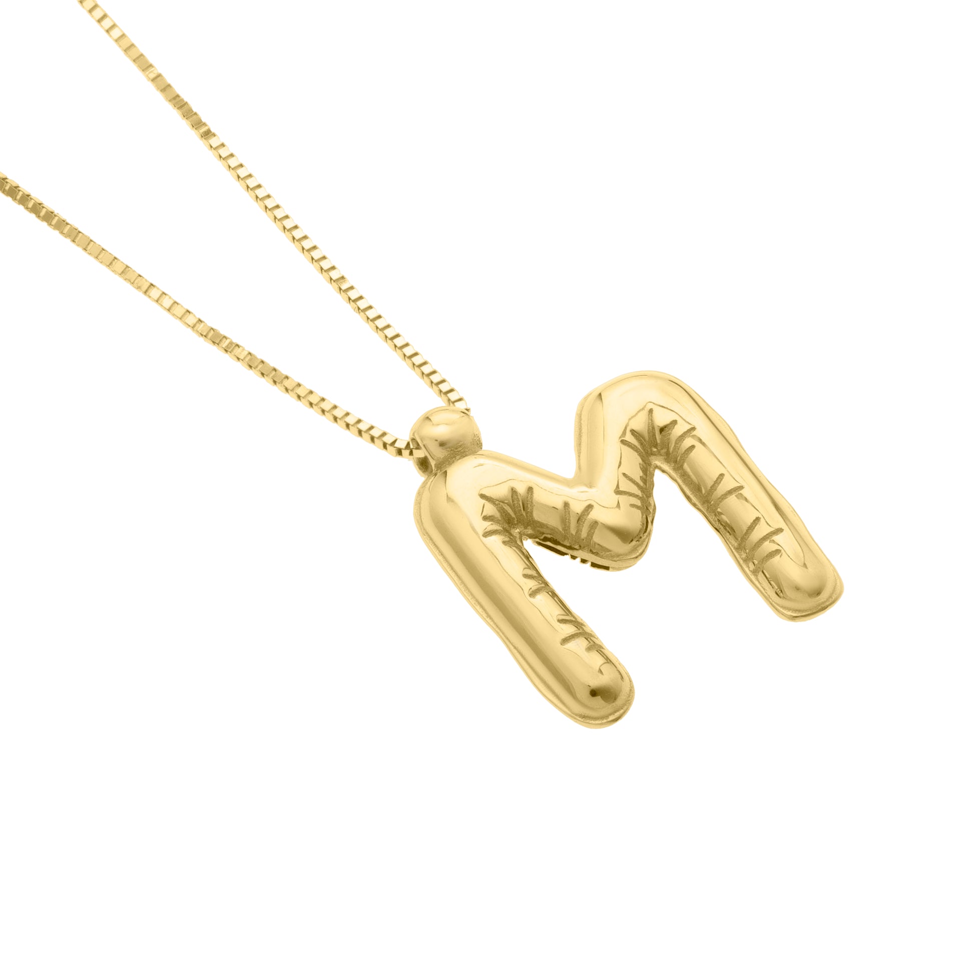 Royal Chain 14K Helium Initial M Pendant RCM15461