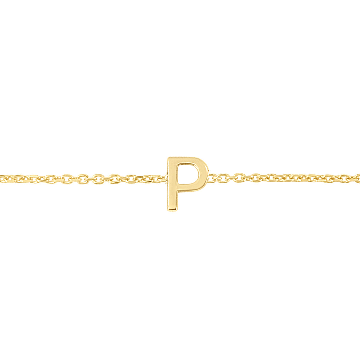 Royal Chain 14K Mini Initial P Necklace RCP13324