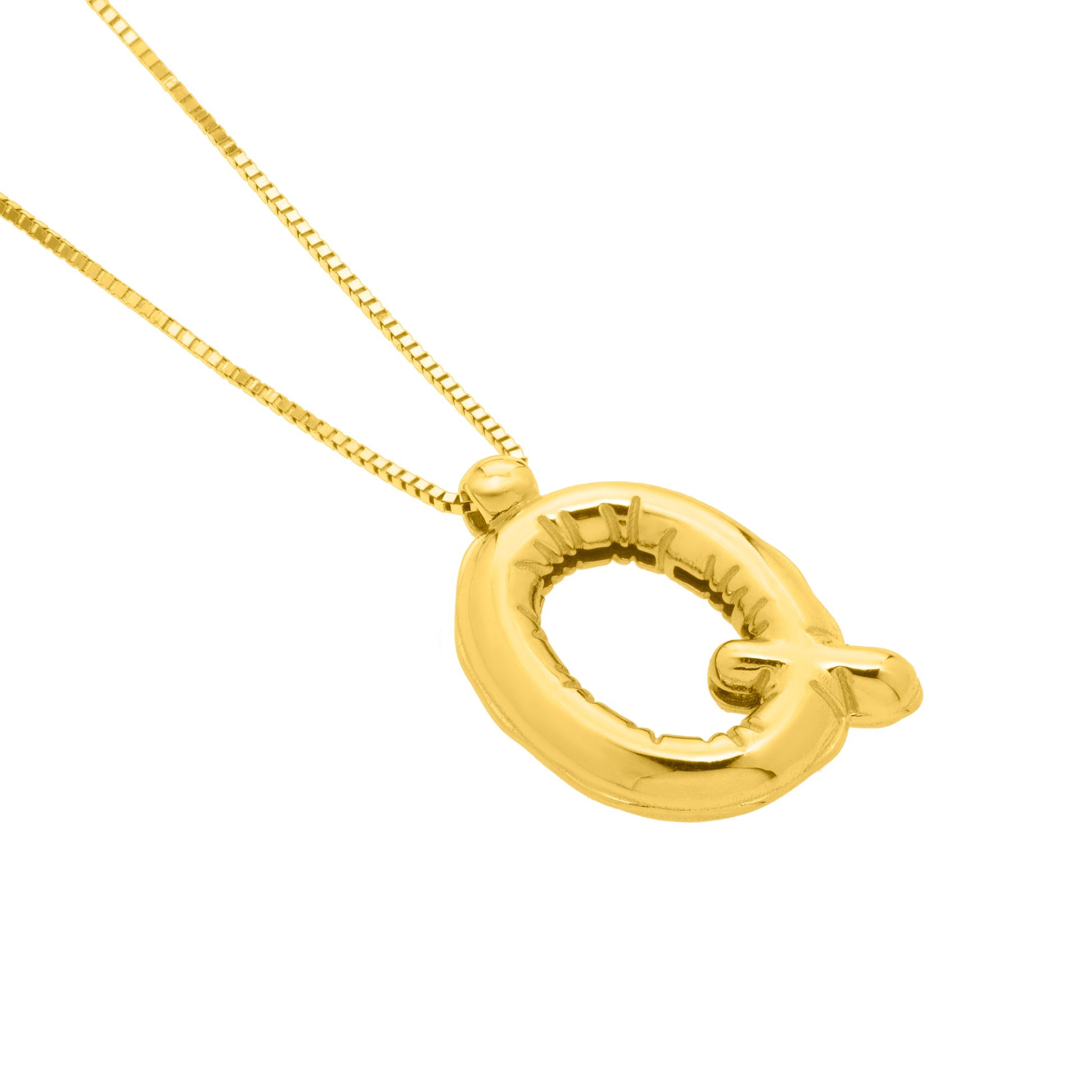 Royal Chain 14K Helium Initial Q Pendant RCQ15461