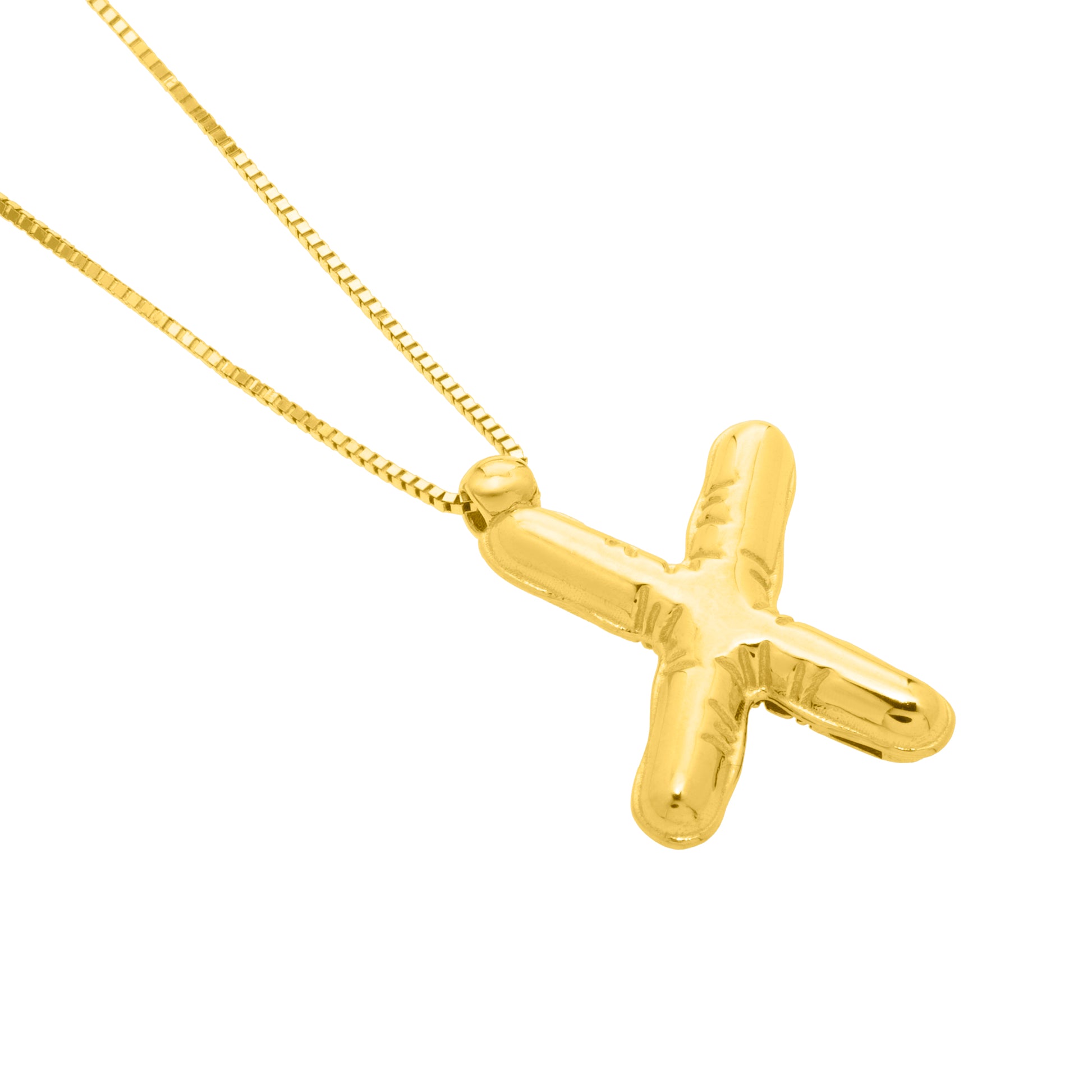 Royal Chain 14K Helium Initial X Pendant RCX15461