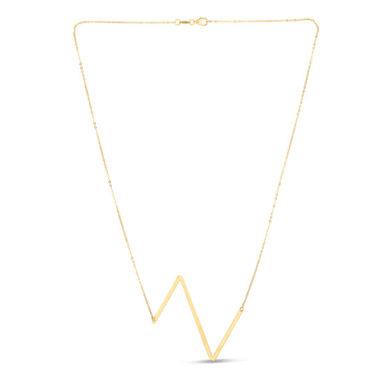 Royal Chain 14K Gold Large Initial Z Necklace RCZ10908