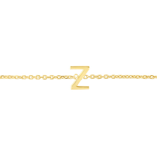 Royal Chain 14K Mini Initial Z Necklace RCZ13324