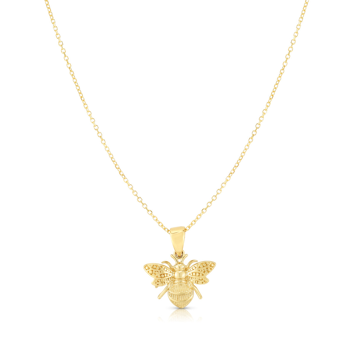 Royal Chain 14K Gold Bumble Bee Necklace SET2997