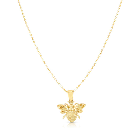 Royal Chain 14K Gold Bumble Bee Necklace SET2997