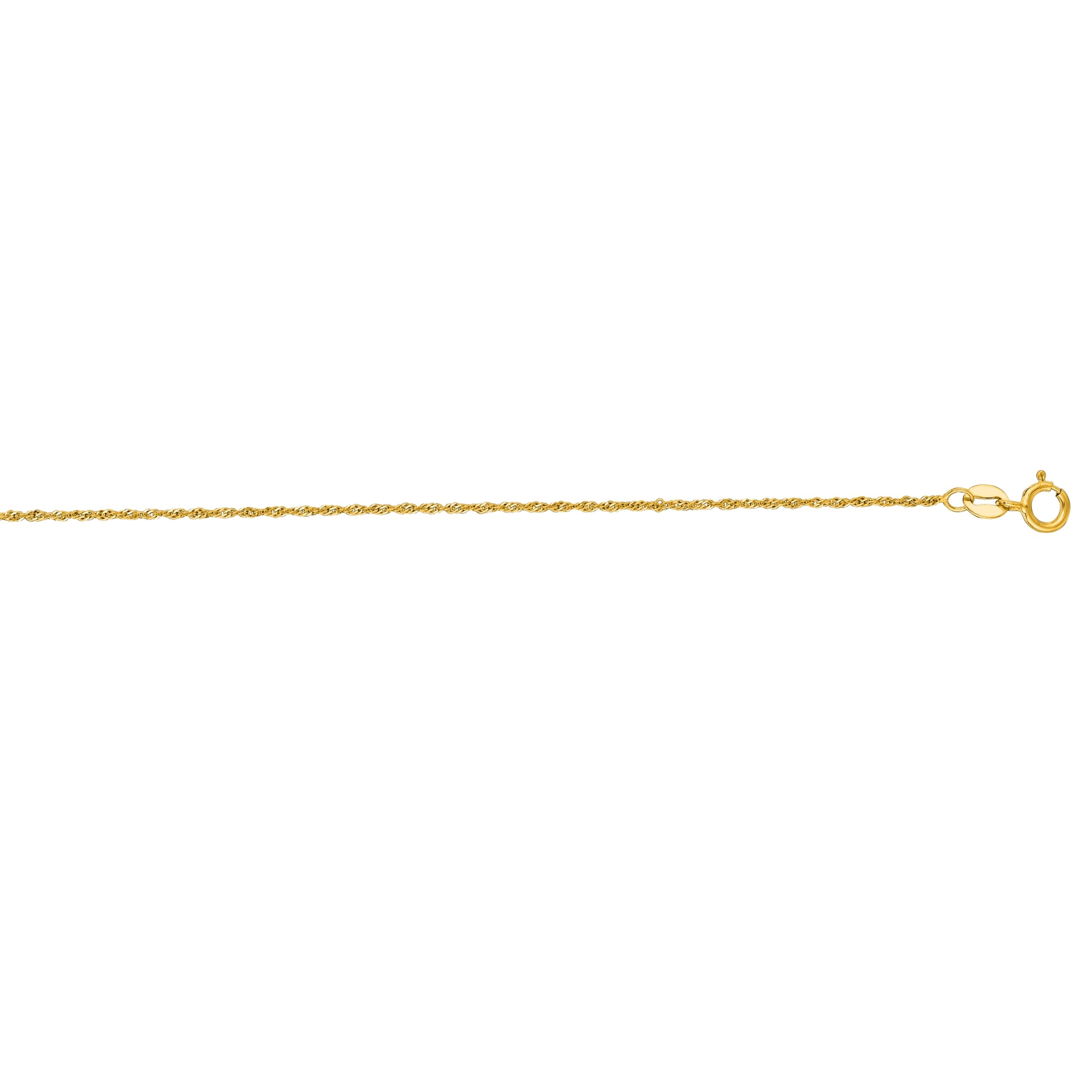 Royal Chain 14K Gold 1.1mm Singapore Chain SING020