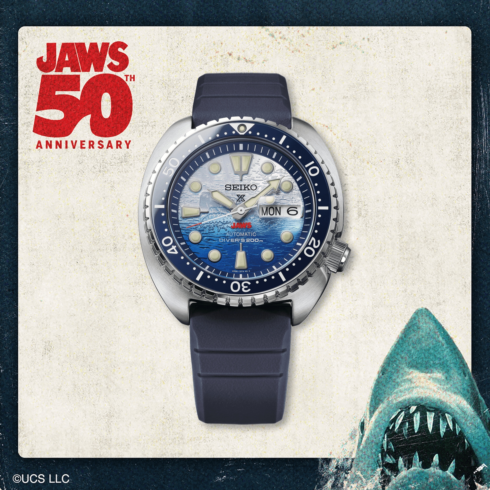 Seiko Prospex JAWS 50th Anniversary Limited Edition Watch SRPL81