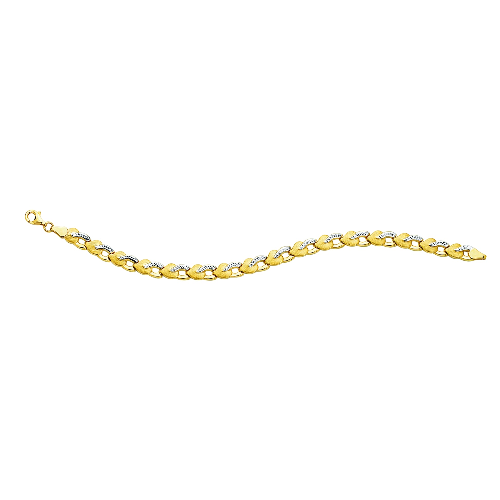 Royal Chain 14K Two-tone Gold Stampato Bracelet STA334