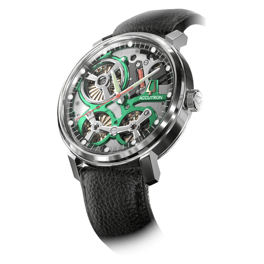 Accutron Stainless Steel Electrostatic Mens Watch 2ES6A001