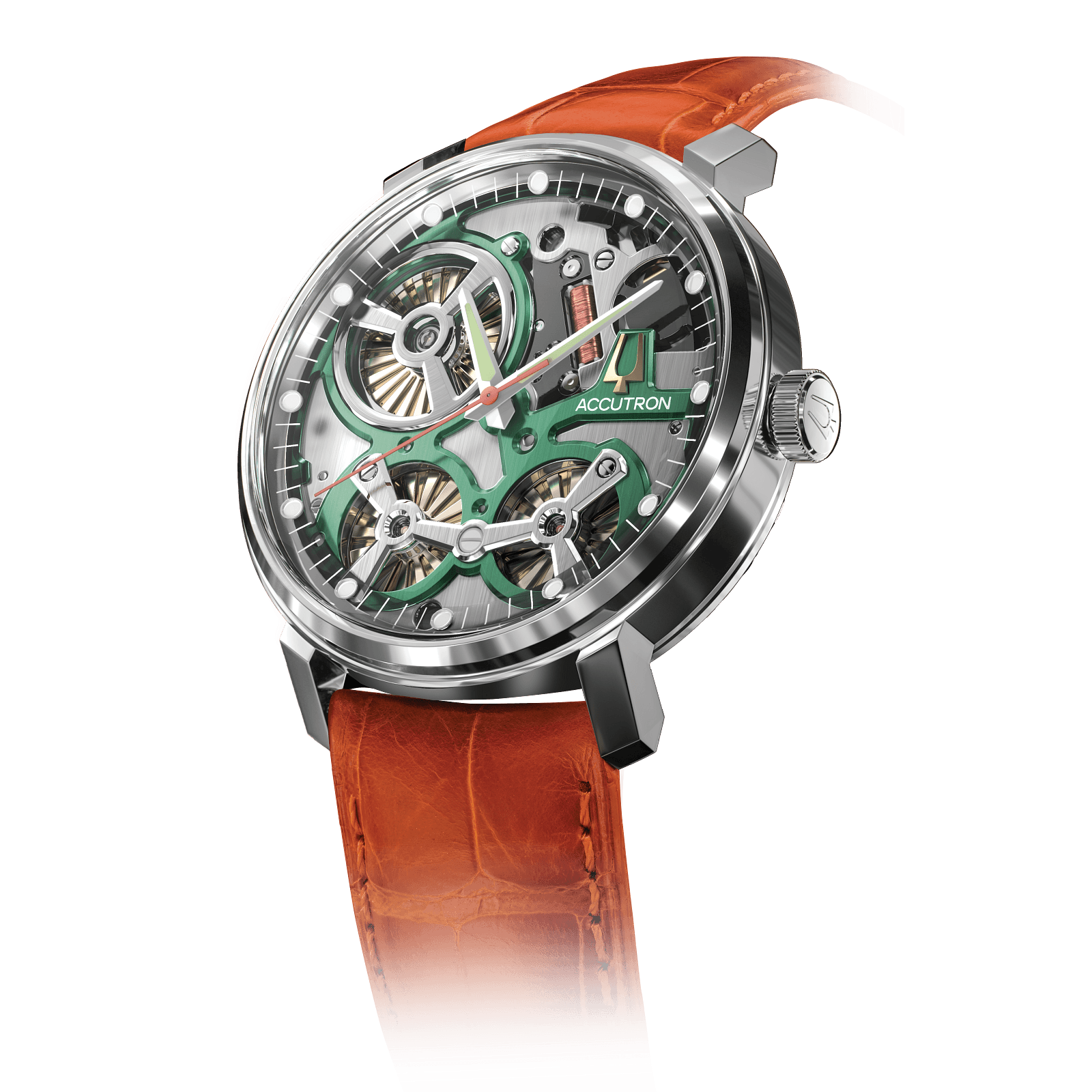 Accutron 18 Karat Gold Electrostatic Mens Watch 2ES6A004