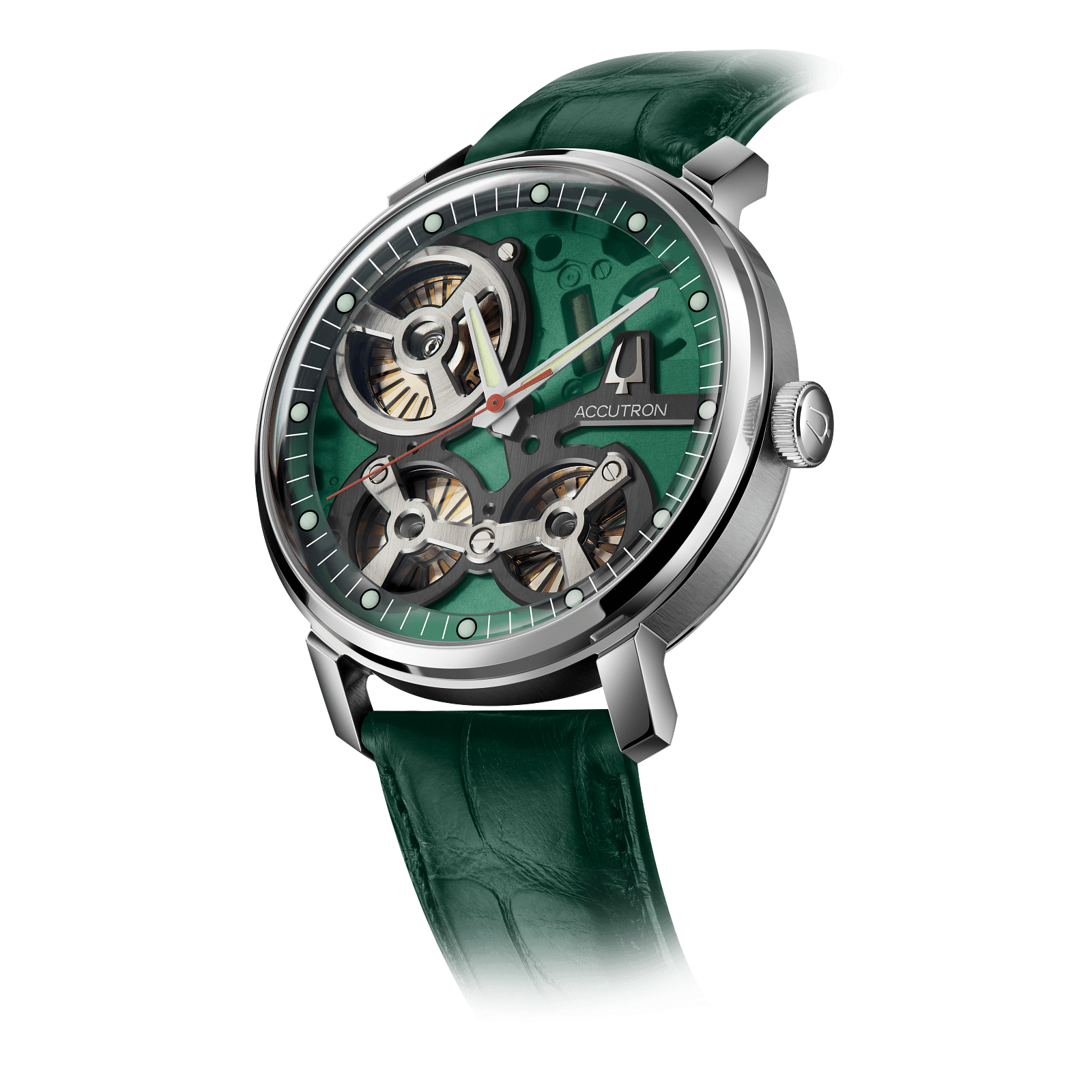 Accutron Stainless Steel Electrostatic Mens Watch 2ES6A005A