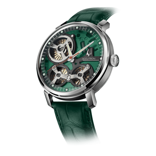 Accutron Stainless Steel Electrostatic Mens Watch 2ES6A005A