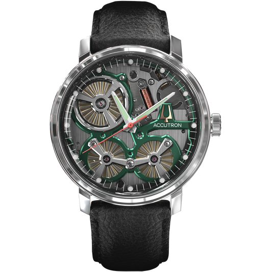 Accutron Stainless Steel Electrostatic Mens Watch 2ES6A001