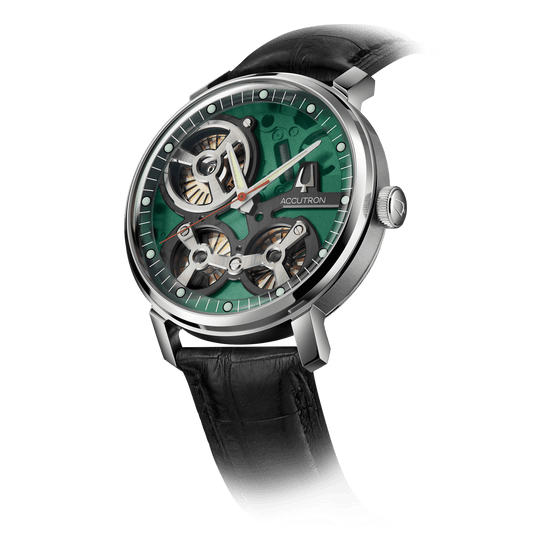 Accutron Stainless Steel Electrostatic Mens Watch 2ES6A005B