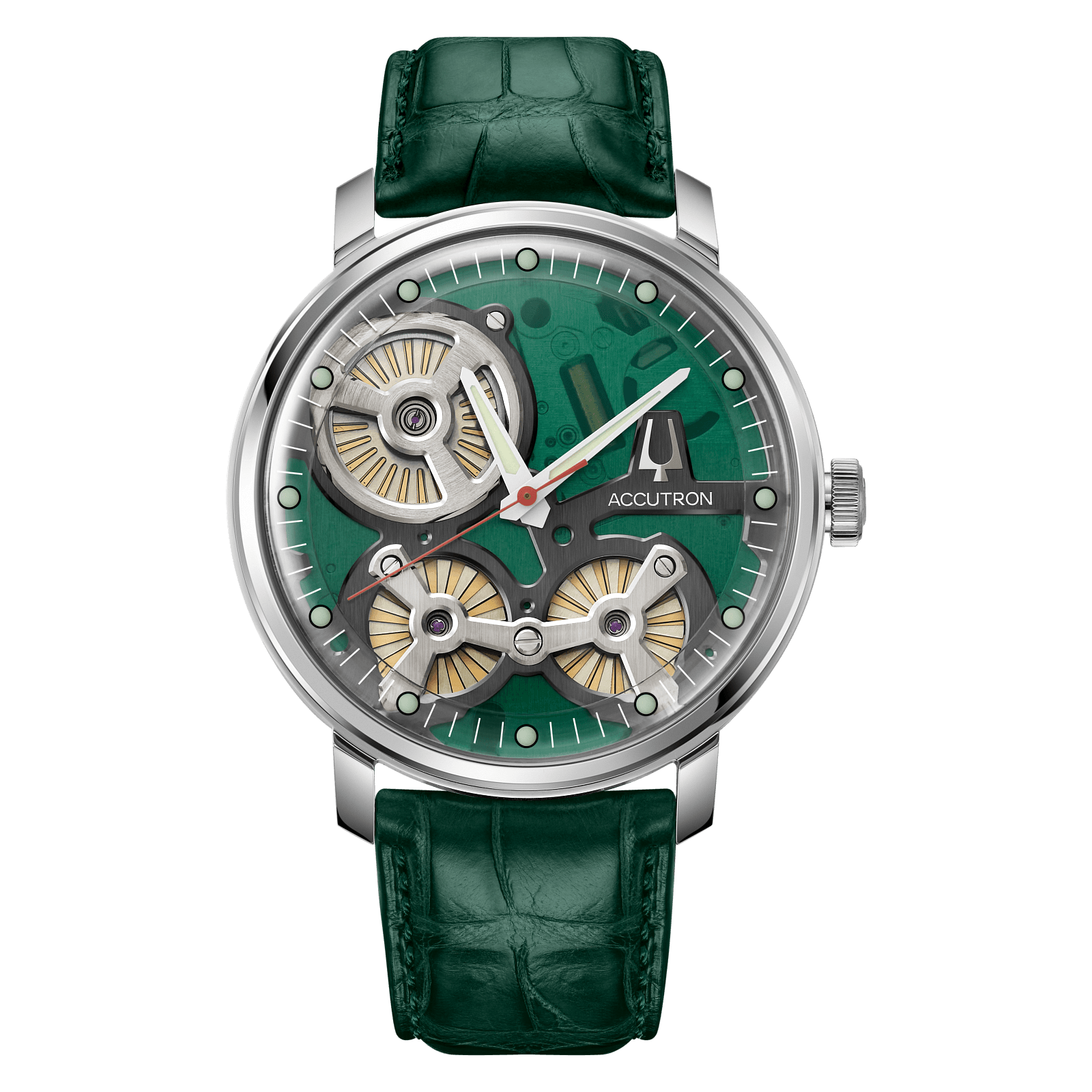 Accutron Stainless Steel Electrostatic Mens Watch 2ES6A005A