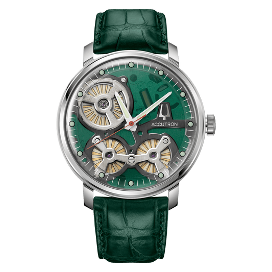 Accutron Stainless Steel Electrostatic Mens Watch 2ES6A005A